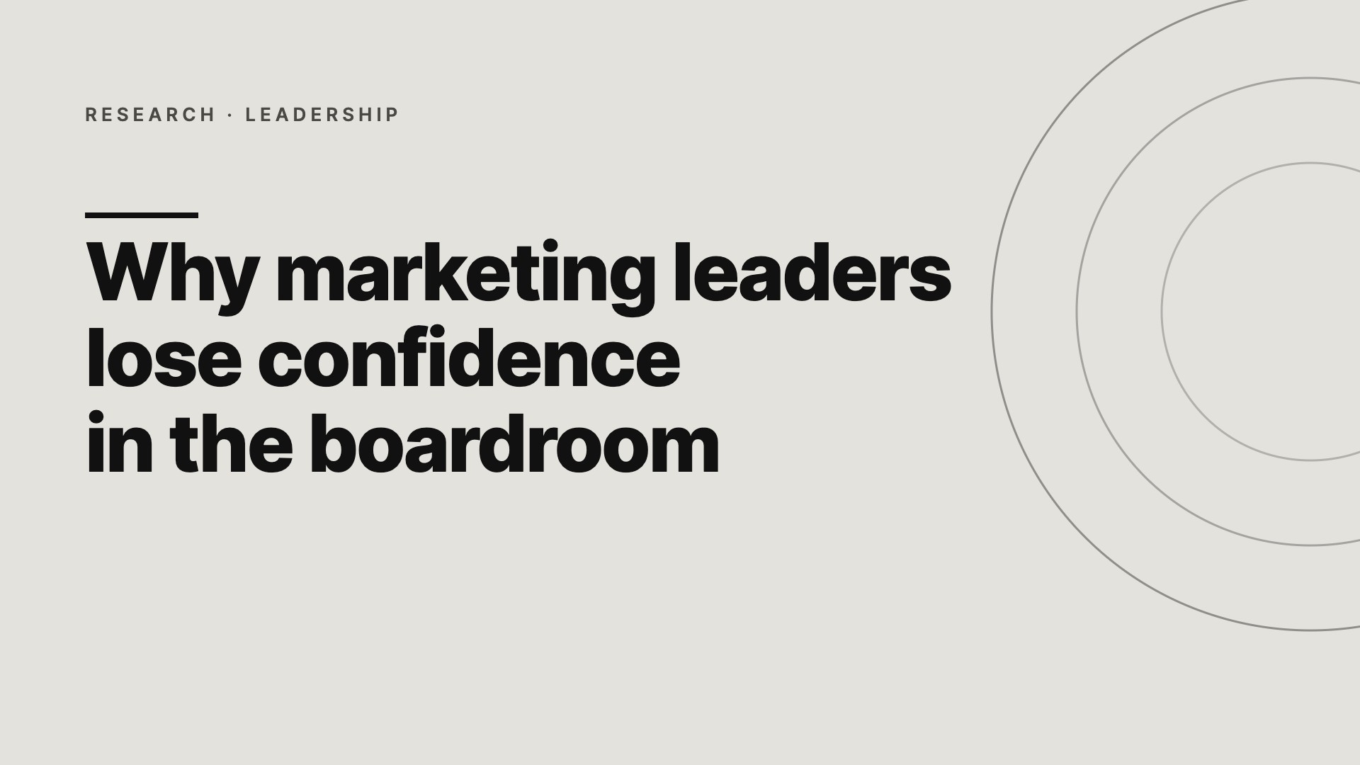 Why marketing leaders lose confidence in the boardroom